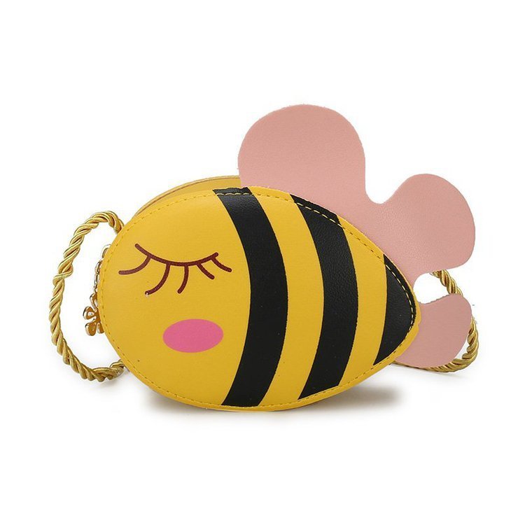 Cute Little Bee Mini Messenger Bag Trendy Boys And Girls Baby Coin Purse
