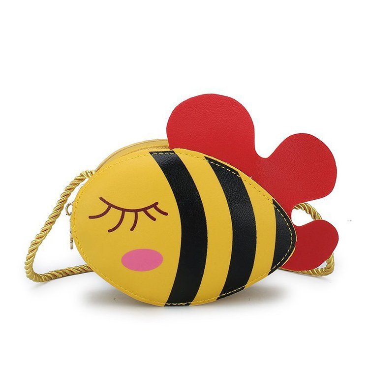 Cute Little Bee Mini Messenger Bag Trendy Boys And Girls Baby Coin Purse