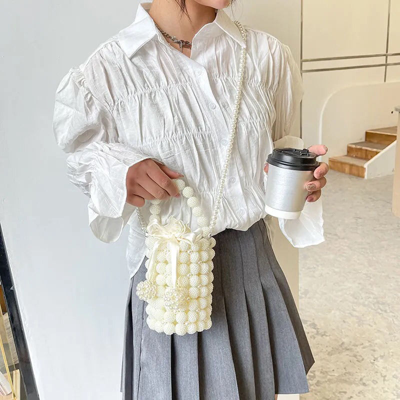 Beaded Bag Handmade Tassel Coin Purse Shoulder Crossbody